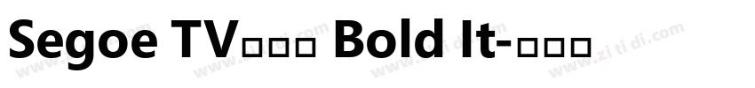 Segoe TV兰亭黑 Bold It字体转换